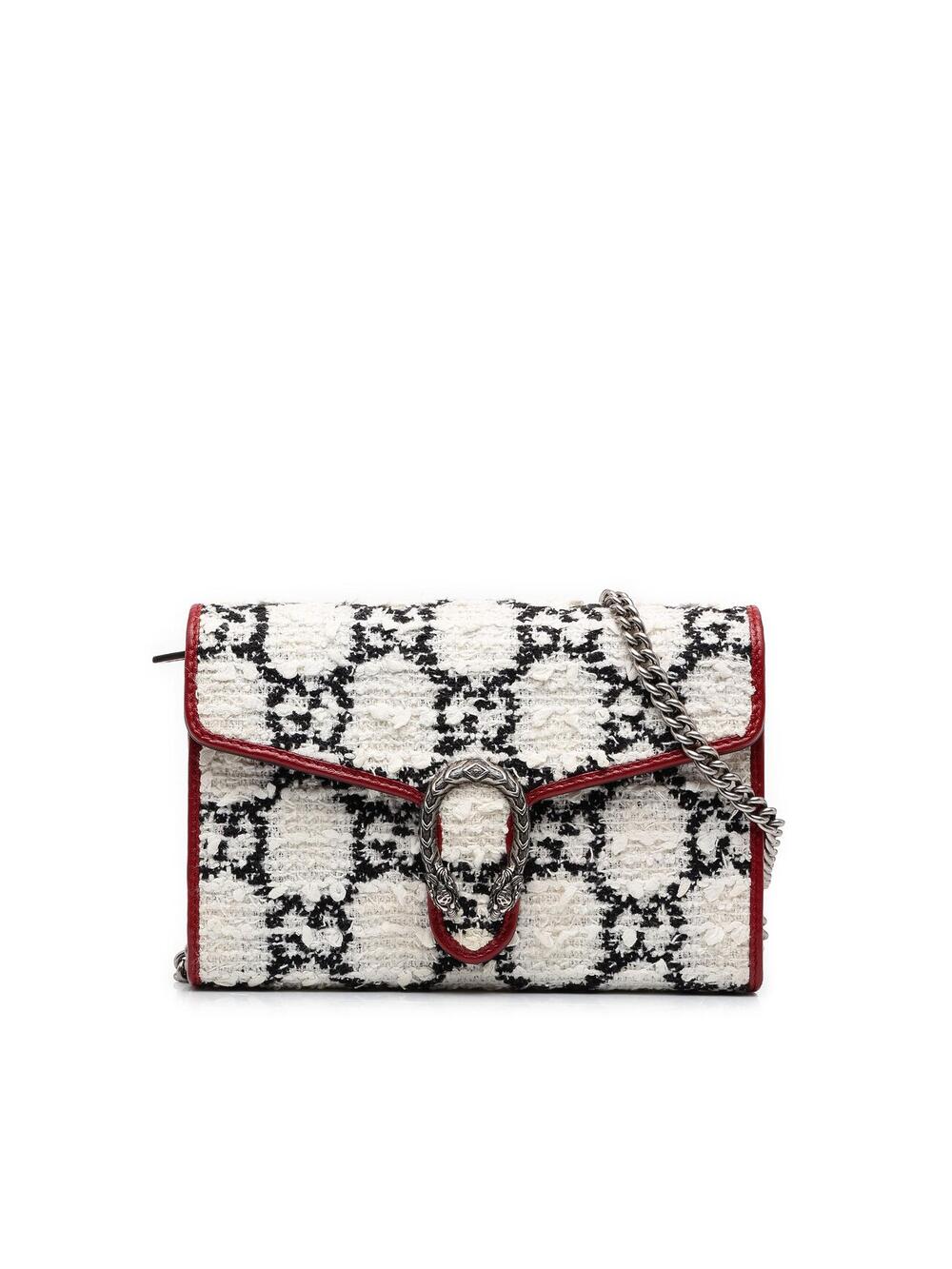 Gucci Gg Tweed Dionysus Wallet On Chain #358353G76B